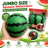 Best-seller transfrontalier N-ee-Doh Melon géant en peluche, jouet anti-stress liquide à presser