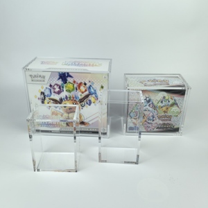 Cao Cấp Rõ Ràng Acrylic Elite Huấn Luyện Viên Hộp Hiển Thị Trường Hợp Từ Nắp Pokemon S Cho Thẻ Sưu Tập Nhà Sử Dụng - Product Image 2