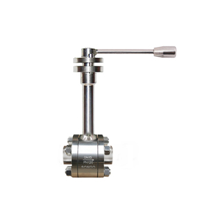Bille cryogénique DN15 manuelle à tige allongée en acier forgé SS304 à très basse température avec filetage femelle pour l'argon - Product Image 3