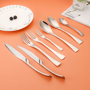 Nuevo diseño espejo pulido Bolk juegos de cubiertos de lujo al por mayor Duke boda cuchillo para carne tenedor cuchara Hotel Apto para lavavajillas cubiertos - Product Image 4