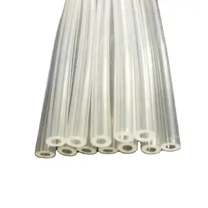 Electric thermally conductive large diameter soft flexible hollow stretch clear silicone tube