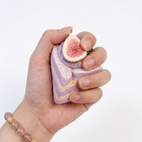 Jouet Squishy en Silicone Patte de Chat Kawaii Forme Gâteau Alimentaire à Remontée Lente Anti-Stress Jouets à Presser Vente en Gros OEM Cadeau Promotionnel