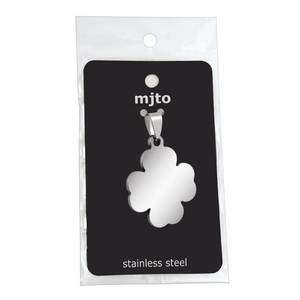 Pequeño Colgante de Flor de Acero de 22x26mm, Amuleto de Joyería Fina - Product Image 2