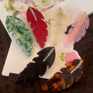 Clip de Corbata de Moda para Hombre, Serie Pluma Brillante, Serie Goros, Regalo para el Día del Padre - Product Image 1