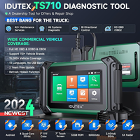 Outils de diagnostic de camion IDUTEX TS710 d'origine avec régénération DPF bidirectionnelle, 42+ réinitialisations, outil de diagnostic complet du système pour camions