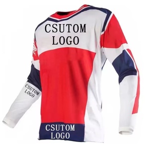 Jerseys Men's Long Sleeve T-<b>Shirts</b> Custom LOGO Breathable Quick Dry UPF 50 UV Protection Motorcycle & Auto Racing - Product Image 6