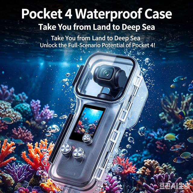 IPX8 50M Waterproof Case for Osmo Pocket 4 Underwater Diving Housing Rainproof Protective Cover Action Camera Accessories