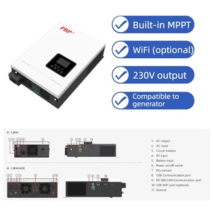 Inversor de Corriente de CA a CA de 1-3kW, 12V/24V, Sistema de Energía Comercial, Híbrido Solar, Conexión a Red, Onda Sinusoidal Pura, 230VAC 50/60Hz, Buen Precio - Product Image 2
