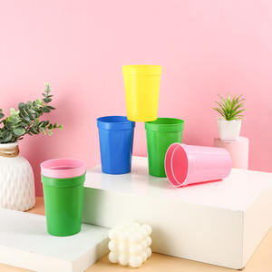 Customized Logo 16oz Wedding Plastic Stadium <b>Cups</b> Soccer Ball <b>Cup</b> 12oz Party <b>Cups</b> with Frosted PP Material - Product Image 1