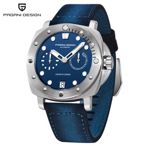 Montres automatiques mécaniques pour hommes Pagani Design 1767, saphir, acier inoxydable, 20 bars, montre de plongée, montre homme - Product Image 1