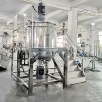 1000L Pas Cher Prix Cheveux Cire Savon Liquide Détergent Crème Lotion Haute Cisaillement Mélangeur Réservoir Shampooing Homogénéisation Mélangeur Machine