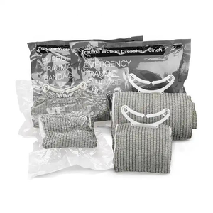 Benda Tattica Israeliana Verde 4-6 Pollici, Resistente in Cotone Nylon Poliestere, Medicazione Sterile a Compressione per Emergenze con Custodia - Product Image 3