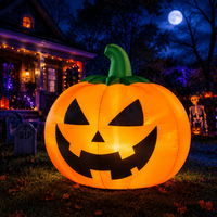 Lumières LED géantes imperméables, tissu Oxford à coutures renforcées, citrouille gonflable pour décoration d'Halloween, affichage extérieur