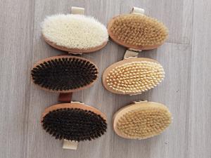 Brosse sèche végétalienne en bambou de luxe avec manche ovale en <span class=keywords><strong>sisal</strong></span> pour brosser le corps, exfolier la peau et améliorer la circulation - Product Image 6