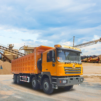 Nouveau Camion Benne SHACMAN 8*4 350 400 440 CV Grande Capacité à Vendre en Afrique, Camion Benne à Conduite à Gauche