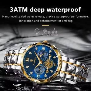 Nuevo Reloj de Pulsera POEDAGAR 996 de Lujo para Hombre, Resistente al Agua, Luminoso, Cronógrafo, Correa de Acero Inoxidable, Relojes de Cuarzo para Hombre - Product Image 3