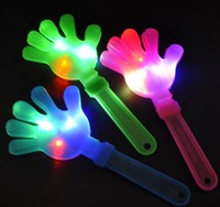 Prix de gros Clapet lumineux LED Light Up Hand Tappers Noisemaker Toys Party Toy For Spoots Concert Cheering