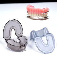 Boîte de rangement portable transparente en forme de U pour aligneurs dentaires, étui pour appareil orthodontique, conteneur transparent pour prothèses dentaires pour traitement orthodontique