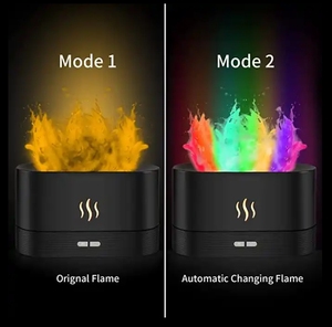 Venta caliente portátil 220ml llama de fuego humidificador difusor de Aroma para aceite esencial hogar Oficina y decoración regalo de boda - Product Image 2