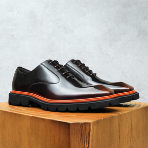 Chaussures en cuir véritable de style britannique, tendance, formelles, décontractées, <span class=keywords><strong>pour</strong></span> jeunes hommes, idéales <span class=keywords><strong>pour</strong></span> les trajets quotidiens, en cuir brillant - Product Image 4