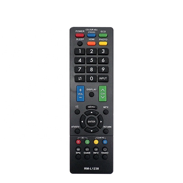 Replacement RM-L1238 Universal Remote Control for LCD LED TV