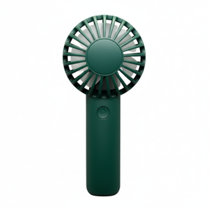 Mini Ventilatore Portatile Verde con Luce, Tre Velocità del Vento, 7 Ore di Autonomia, Raffreddamento Domestico Indossabile - Product Image 1