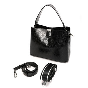 Designer dames lederen schoudertas, lederen handtas en portemonnee, echt lederen dames crossbody schoudertas - Product Image 5