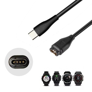 สายชาร์จ Type C ยาว 1 เมตร สำหรับ <span class=keywords><strong>Garmin</strong></span> <span class=keywords><strong>Fenix</strong></span> 8 7 7S 7X 6 6S 6X 5 5S 5X Vivoactive 3 4 <span class=keywords><strong>4S</strong></span> Venu 2 ชาร์จเร็ว ป้องกันฝุ่น - Product Image 5