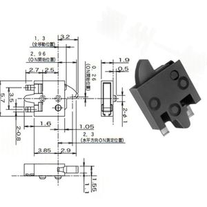 Interrupteur de réinitialisation de limiteur et de déclencheur KFC-W-14T, connecteur à bouton-poussoir micro-tactile à 2 broches (pièce de rechange) - Product Image 4