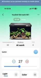 <span class=keywords><strong>Aquarium</strong></span> de bureau intelligent tout-en-un, contrôle par application, éclairage LED à spectre complet, filtration professionnelle multi-étages, 28L - Product Image 6