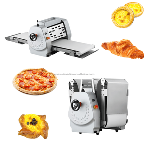 Petite machine à rouler la pâte électrique pour la fabrication de mille-feuilles, de strudels, de pâtes feuilletées, de biscuits, de pâtes à pâtisserie - Product Image 1