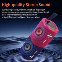 Speaker Nirkabel 2 in 1 S18 Magnetic Split 20W, Speaker Portabel TWS Dual Splittable Anti Air dengan Warna-Warna Menarik untuk Rumah dan Luar Ruangan