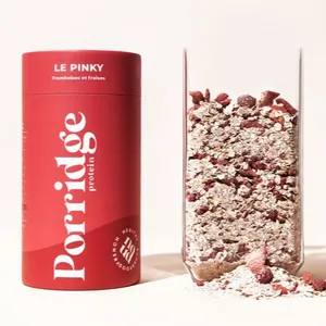 Cartone riciclato di alta qualità chicco di caffè proteine in polvere regalo tubo di carta confezione cilindrica contenitore per alimenti secchi