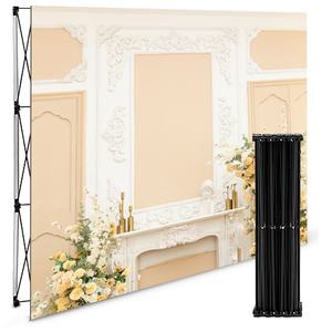 مصنع محمول مباشرة مربع x 4 متر إطار الألومنيوم عرض تجاري خلفية الجدار النسيج - Product Image 3