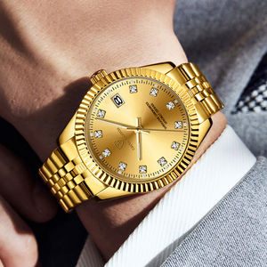 Orologio da <span class=keywords><strong>Uomo</strong></span> di Alta Qualità con Movimento al Quarzo, Cinturino in <span class=keywords><strong>Acciaio</strong></span> Inossidabile, Cassa in Lega, <span class=keywords><strong>Cronografo</strong></span>, Stile alla Moda, Cinturino da 20mm, Vetro Resistente all'Acqua - Product Image 5