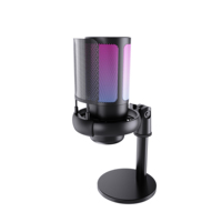 Microphone à condensateur filaire USB-C ME6S RGB pour gaming avec réduction de bruit ENC, réverbération et monitoring à latence nulle pour PC et diffusion en direct