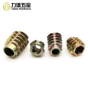 Bán Buôn Hexongal Ổ Đĩa Metric Hợp Kim Kẽm Đồ Nội Thất Gỗ Vít Chèn Hex <span class=keywords><strong>Nuts</strong></span> Bolt M8 Nhúng Nut Mà Không Cần Đầu Vai - Product Image 6