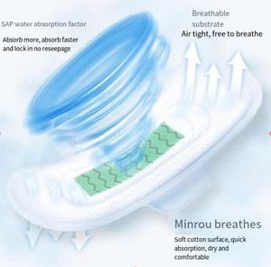 Bán Buôn Vệ Sinh Khăn Ăn Dùng Một Lần Vệ Sinh Khăn Miếng Đệm Cho Phụ Nữ Thời gian Quần Lót Chất Lượng Cao Cotton Hữu Cơ 240Mm Hộp Có Cánh - Product Image 4