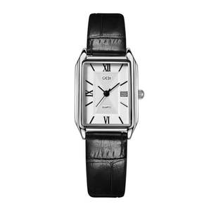 Reloj cuadrado pequeño con correa de cuero diseño minimalista estilo casual tamaño compacto reloj de cuarzo resistente al agua para estudiantes y mujeres - Product Image 6