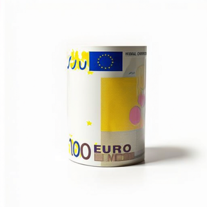 Hucha Pequea Euro Design, tirelire en métal de haute qualité, petite taille, boîte à monnaie, pot d'épargne - Product Image 1