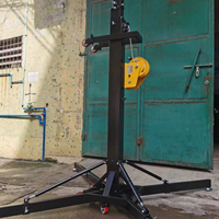 Fabricante 2,2-6,5 Altura 250kg Carga Truss Tower Lift Altavoz Iluminación Soporte de mano Crank Line Array Plegable para boda