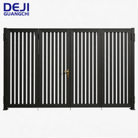 Porte coulissante automatique rétractable à double battant, porte pliante en aluminium avec cadre en ardoise, porte bi-pliante