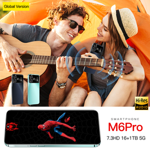Téléphone mobile M6 Pro 5G Jio 1500 <span class=keywords><strong>4</strong></span> <span class=keywords><strong>Sim</strong></span> 16gb+1tGB Écran de téléphone portable Smartphone - Product Image 6