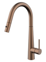 Robinet de cuisine chromé contemporain de haute qualité, certifié Watermark australien, en cuivre, à montage sur comptoir, flexible, pour usage hôtelier, avec cartouche céramique
