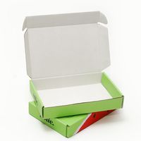 Cajas de envío corrugado con logotipo personalizado impreso, embalaje kraft express, a petición de paquete, Caja postal pequeña de 20mm