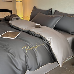 Luxury Wholesale Cheap Price Embroidery Cotton Comforter Cover Bed <strong>Sheet</strong> Bed <strong>Sheets</strong> Bedding <strong>Set</strong> - Product Image 3
