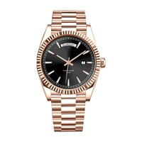 Montre classique pour hommes en acier inoxydable Vintage Private Label OEM Logo personnalisé Montre-bracelet de luxe Montre tendance à quartz pour hommes