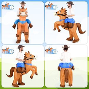 Costume de cheval <span class=keywords><strong>gonflable</strong></span> pour adultes, unisexe, cosplay, <span class=keywords><strong>cowboy</strong></span>, fête d'Halloween, performance - Product Image 3