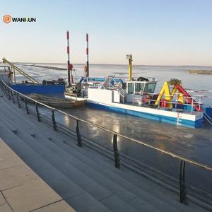 Promotion : Drague à aspiration de 6 pouces, bateau de dragage de sable portable avec moteur diesel pour le nettoyage des rivières - Product Image 4