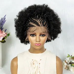Jennifer Lace Front Africa Wig Synthetic Lace Front With Baby Hair For Black Women Wig Kinky Curly Hair Wigs
